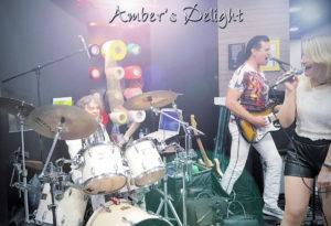 Live Band Ambers Delight bei einer Standparty Messe Duesseldorf