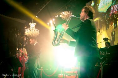 Unser Saxofonist bei einem Ball mit der Tanzband Amber's Delight